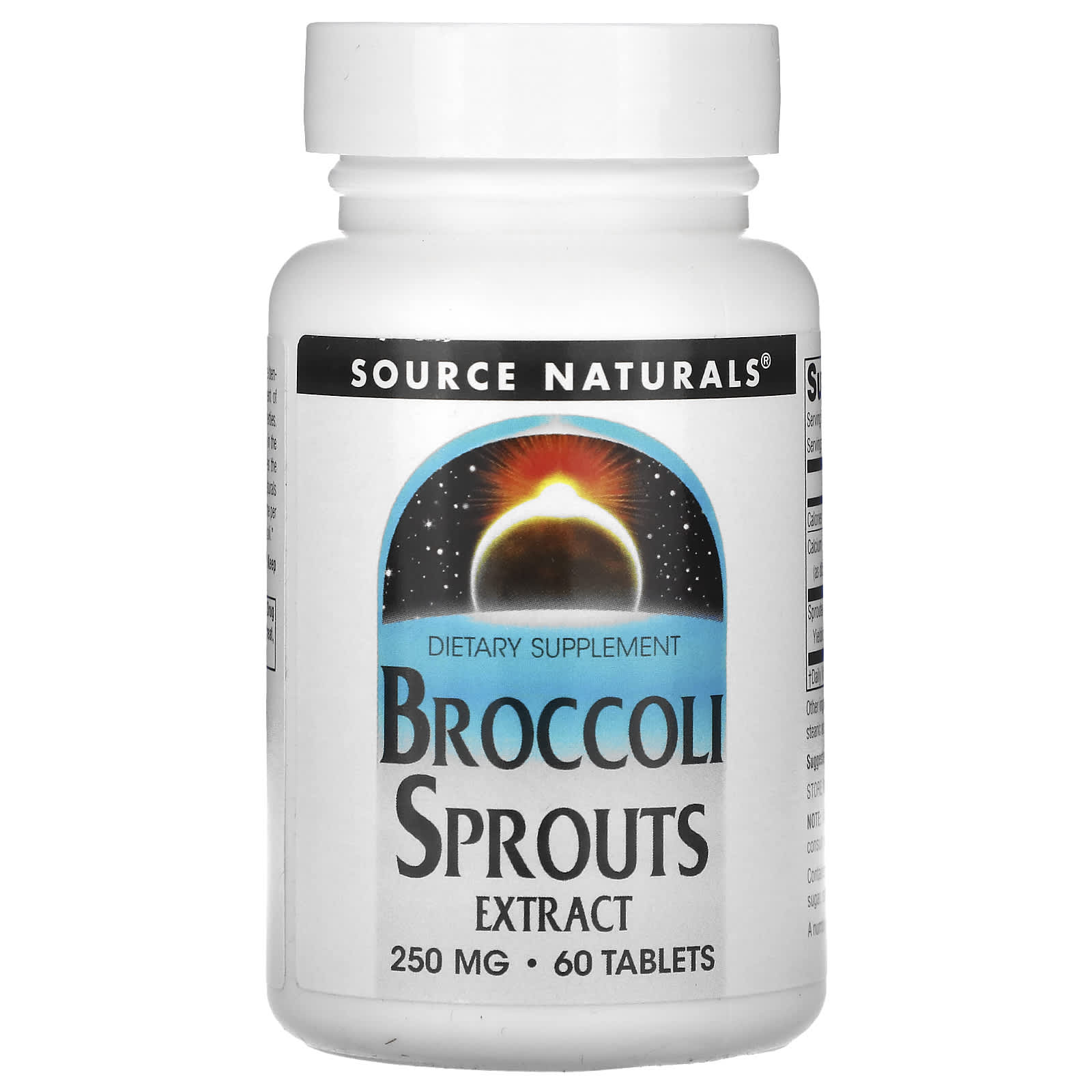 Source Naturals, Broccoli Sprouts Extract, 250 mg, 60 Tablets (125 mg per Tablet) - Image 1