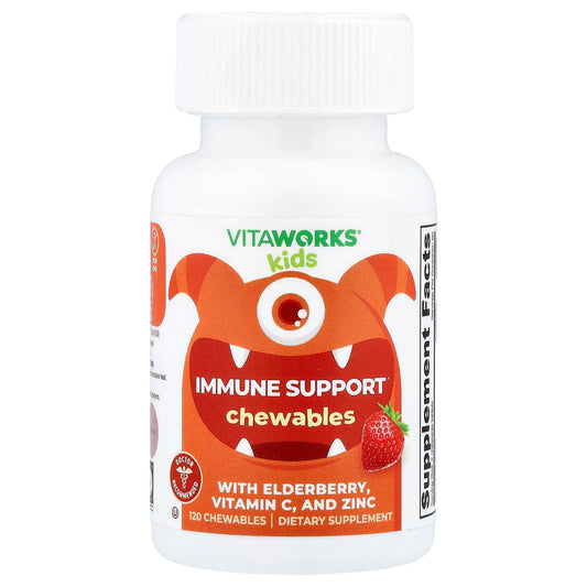 VitaWorks, Kids, Immune Support, Mixed Berry, 120 Chewables - Image 1