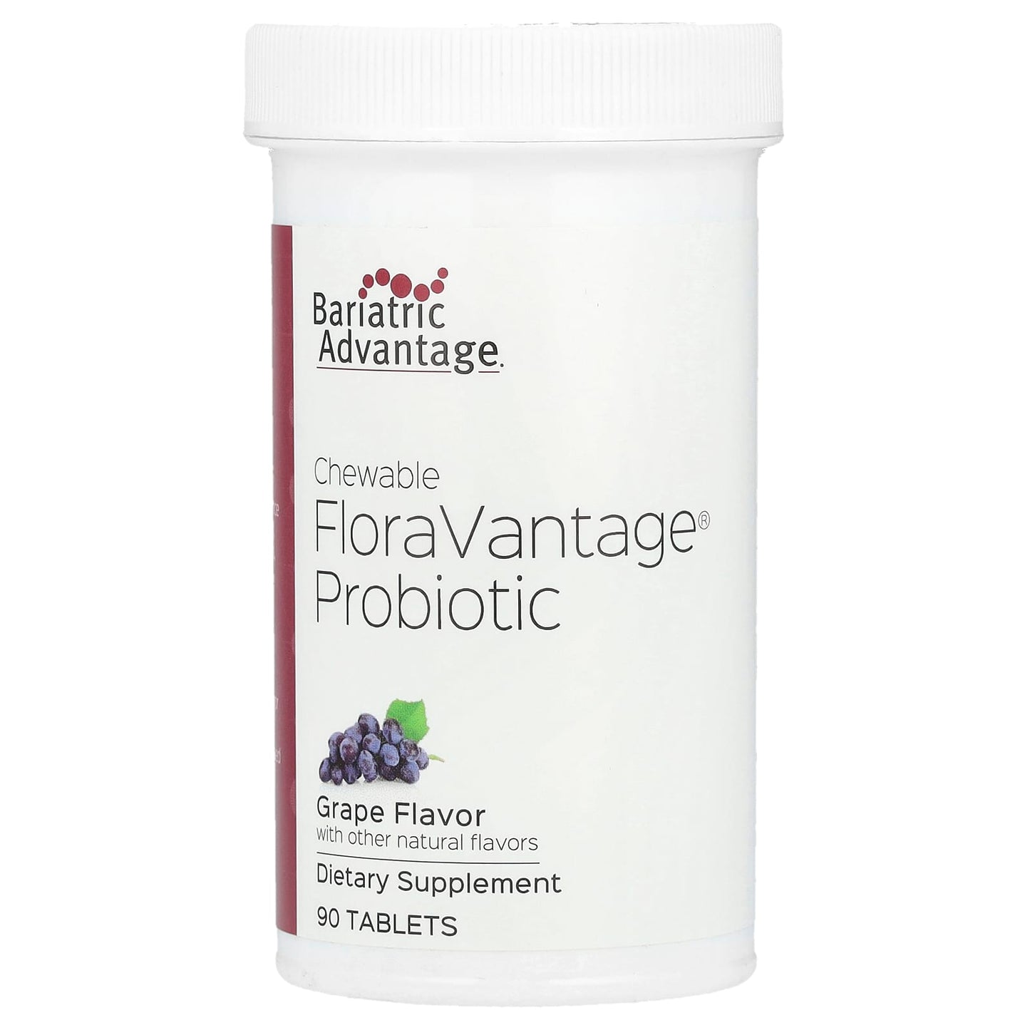 Bariatric Advantage Chewable Probiotic FloraVantage 90 Tablets - Grape - Image 1