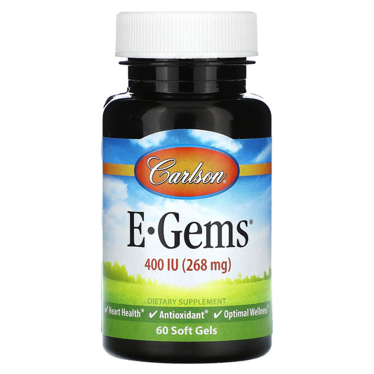 Carlson Vitamin E 400 IU, Natural Antioxidant for Heart Health - Image 1
