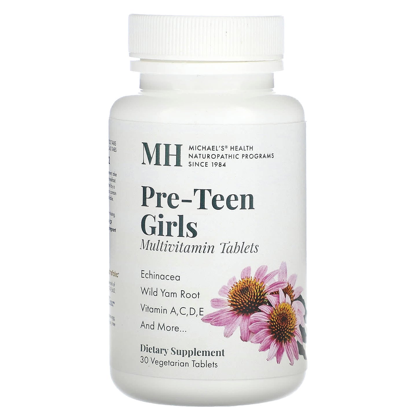 Michael's Health, Pre-Teen Girls Multivitamin, 30 Vegetarian Tablets - Image 1