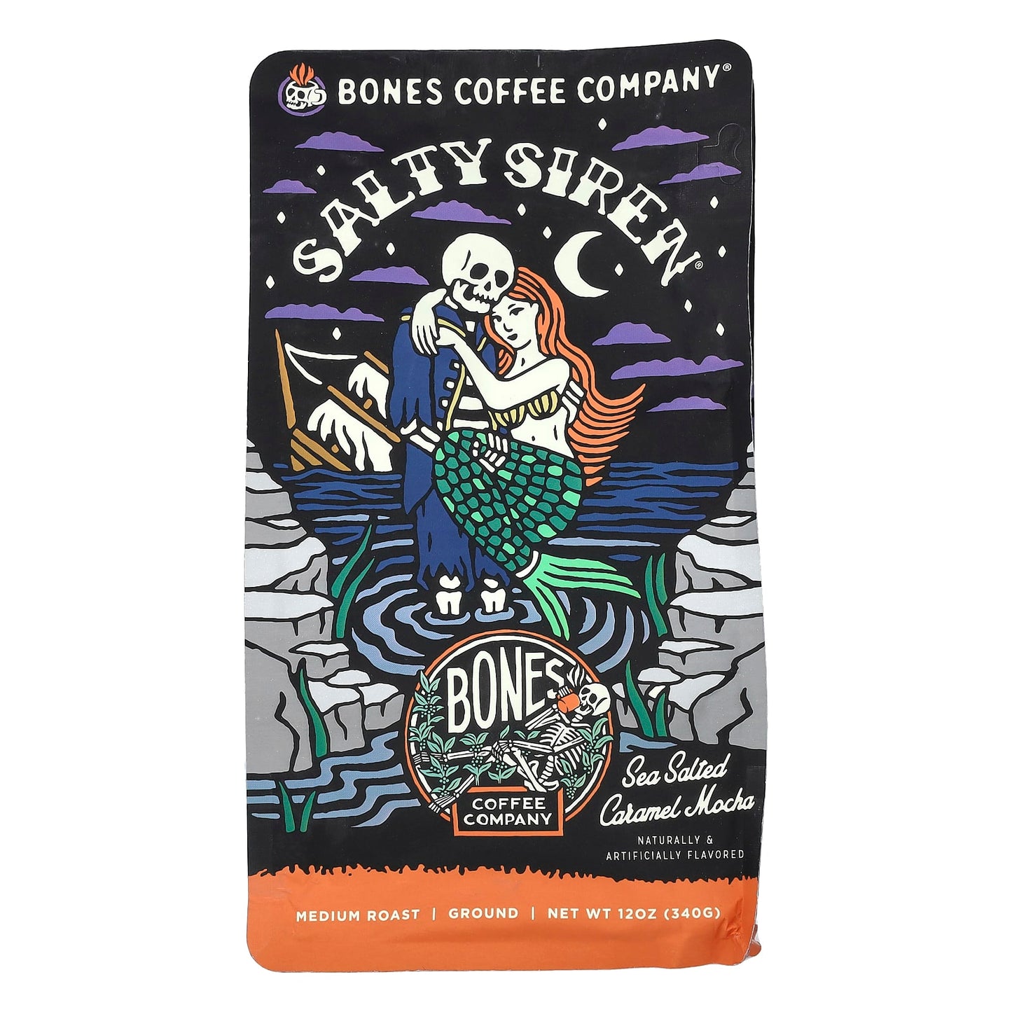 Salty Siren Sea Salted Caramel Mocha Coffee by Bones Coffee - Image 1
