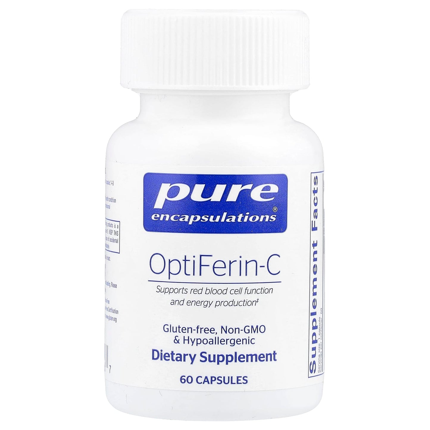 Pure Encapsulations, OptiFerin-C, 60 Capsules - Image 1