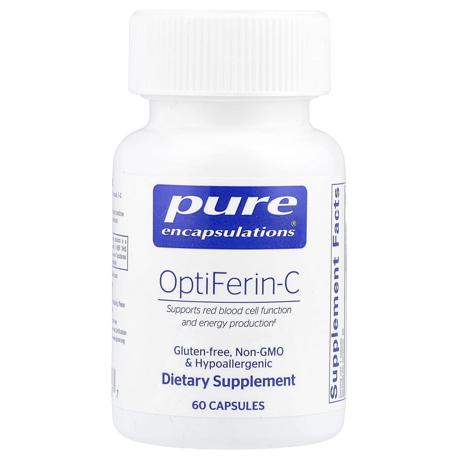 Pure Encapsulations, OptiFerin-C, 60 Capsules - Image 1