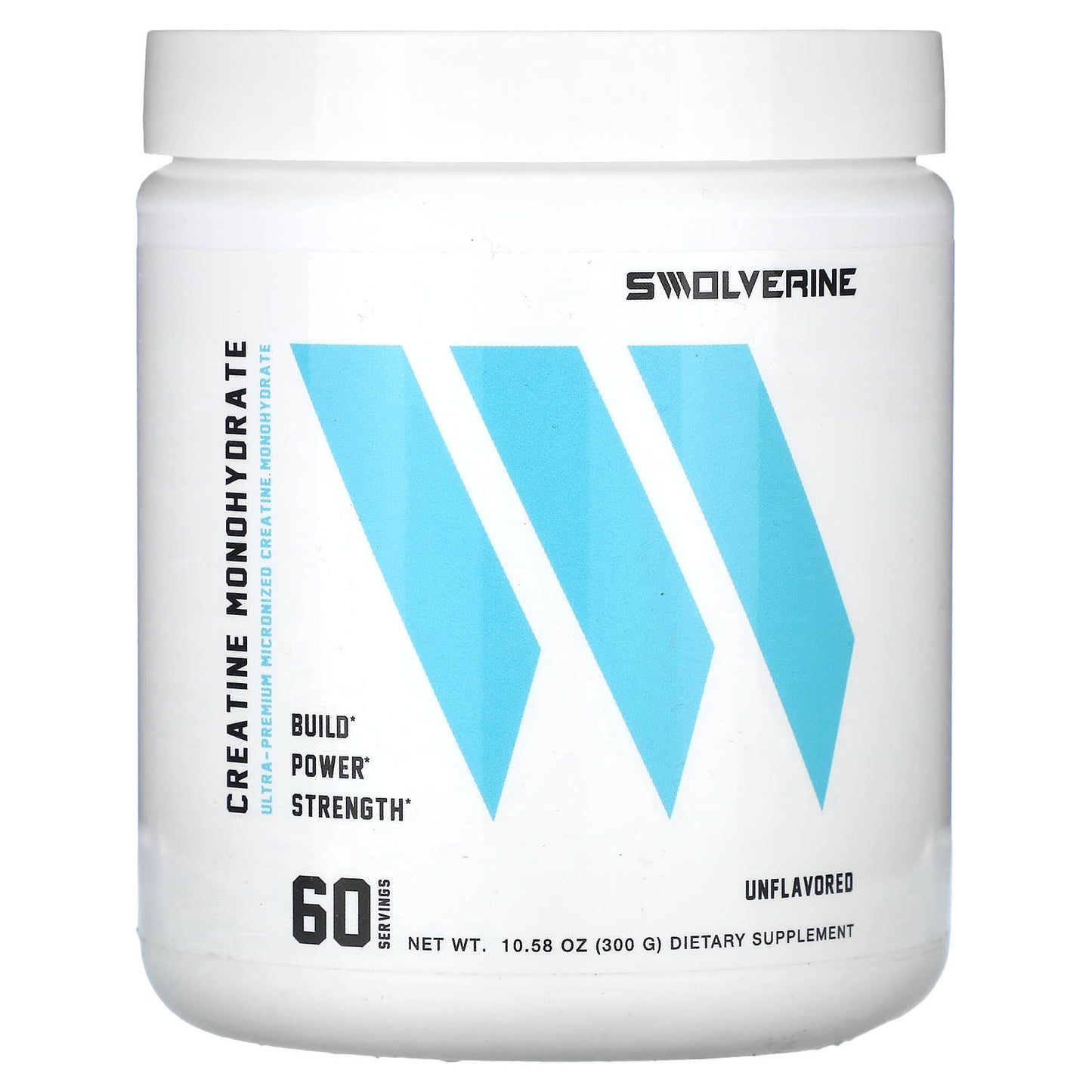Swolverine, Creatine Monohydrate, Unflavored, 10.58 oz (300 g) - Image 1