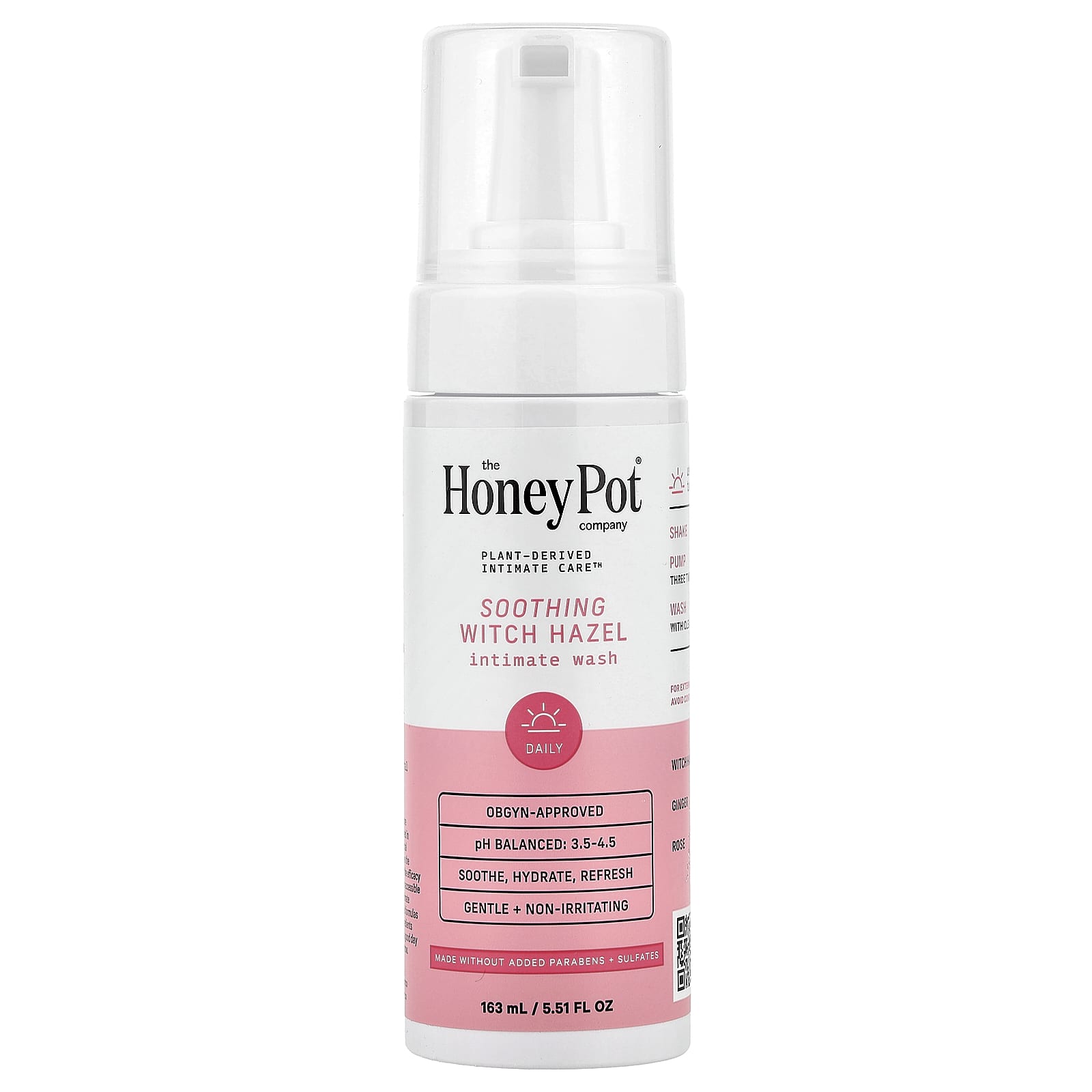 The Honey Pot Company, Soothing Witch Hazel Intimate Wash, 5.51 fl oz (163 ml) - Image 1