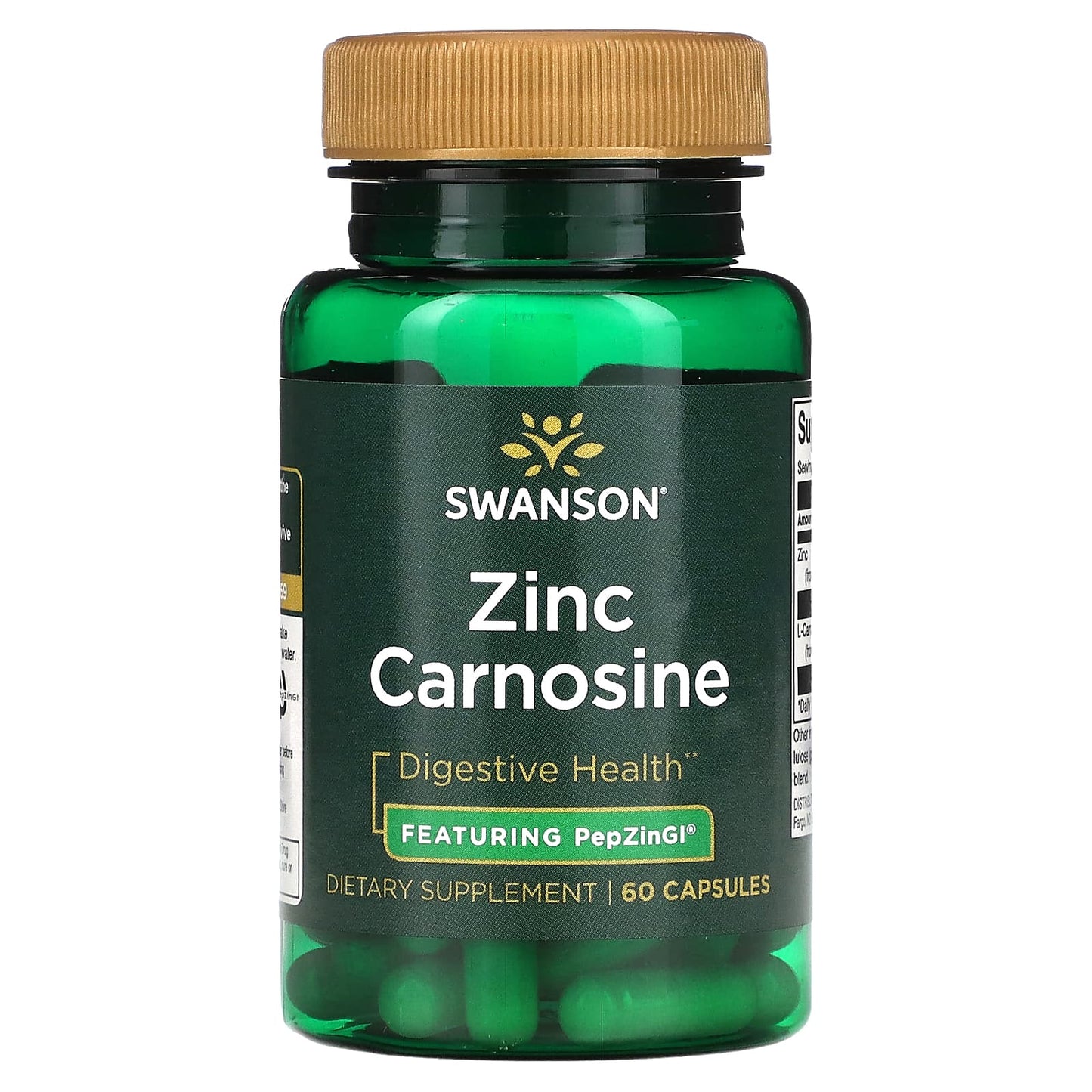Swanson, Zinc Carnosine, 60 Capsules - Image 1