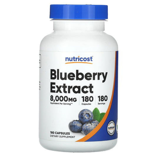 Nutricost, Blueberry Extract, 160 mg, 180 Capsules - Image 1