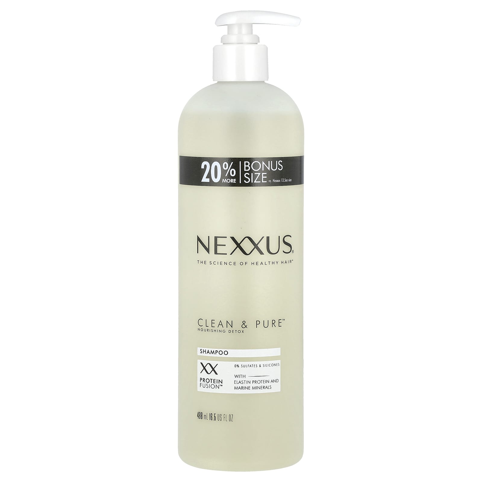Nexxus, Clean & Pure™, Nourishing Detox Shampoo, For All Hair Types, 16.5 fl oz (488 ml) - Image 1