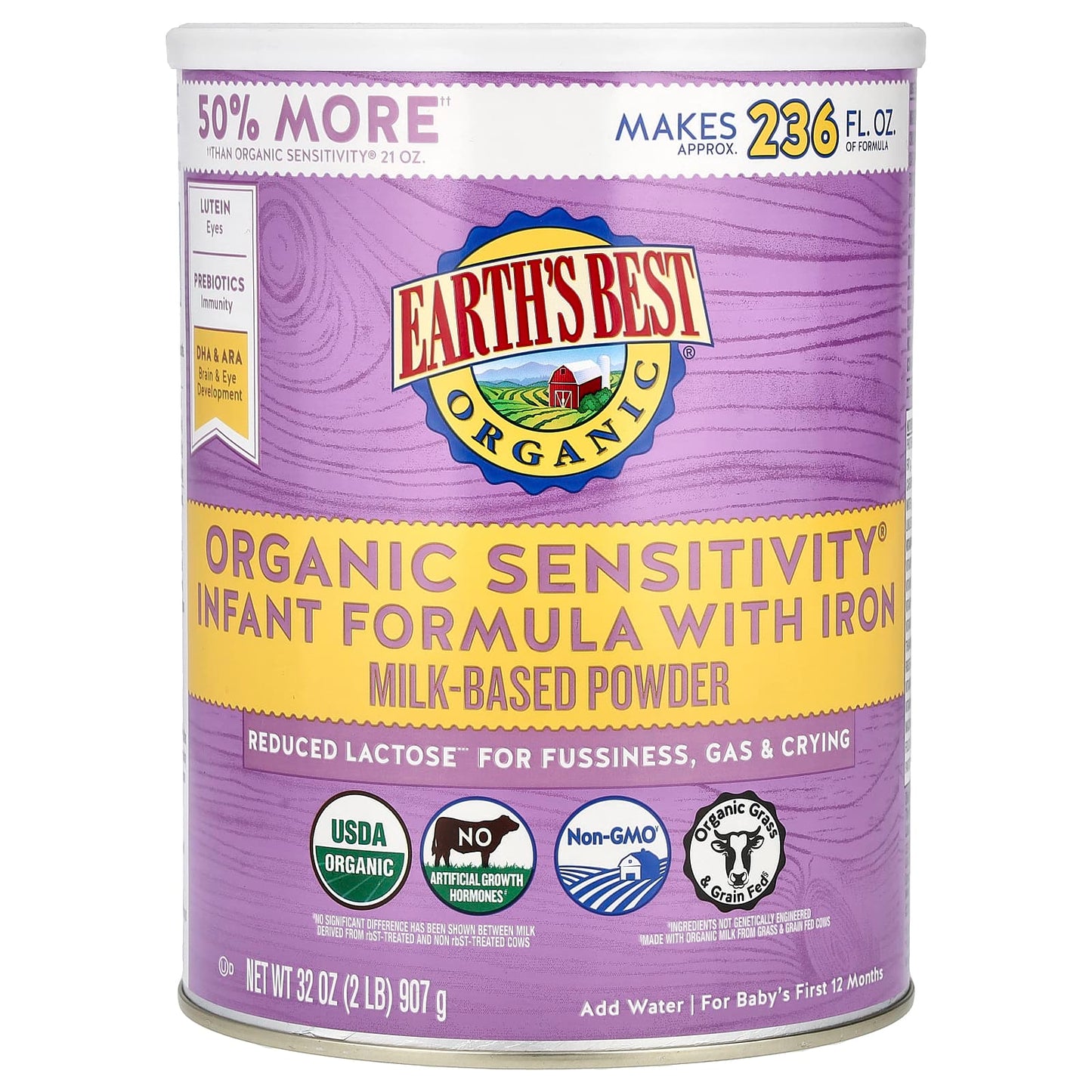 Earth's Best Organic Sensitivity Infant Formula with Iron - Image 1