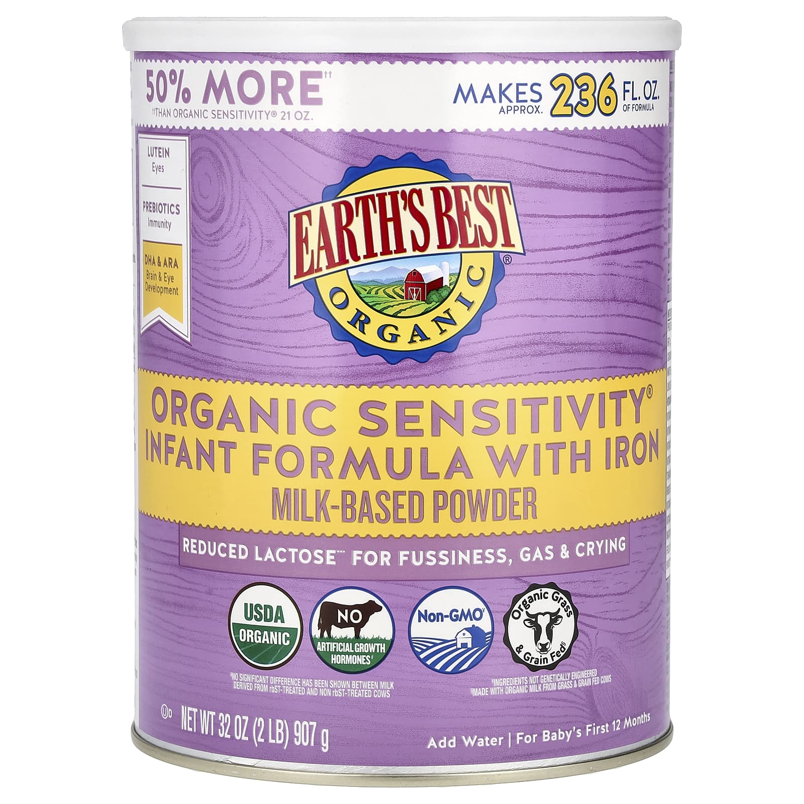 Earth's Best Organic Sensitivity Infant Formula with Iron - Image 1