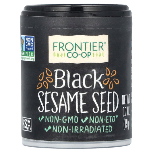 Organic Black Sesame Seeds by Frontier Co-op, 0.7 oz - Image 1