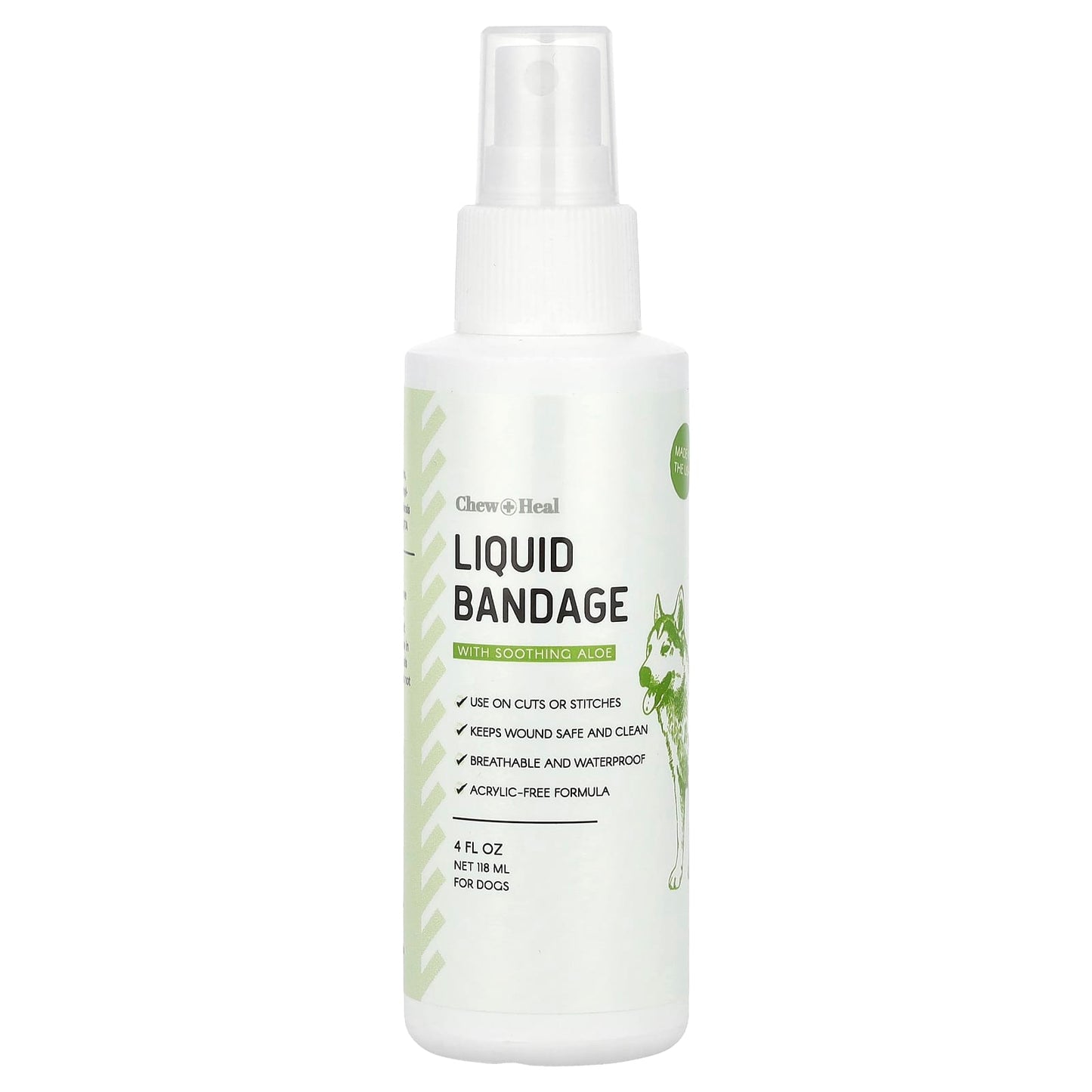 Chew + Heal Liquid Bandage for Dogs - Soothing Aloe Vera Formula - Image 1