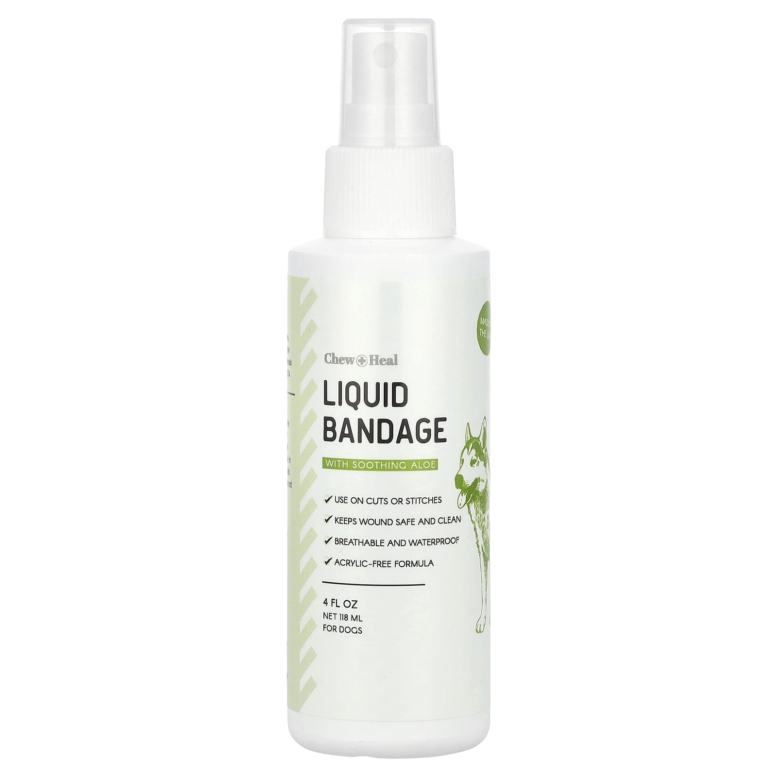 Chew + Heal Liquid Bandage for Dogs - Soothing Aloe Vera Formula - Image 1