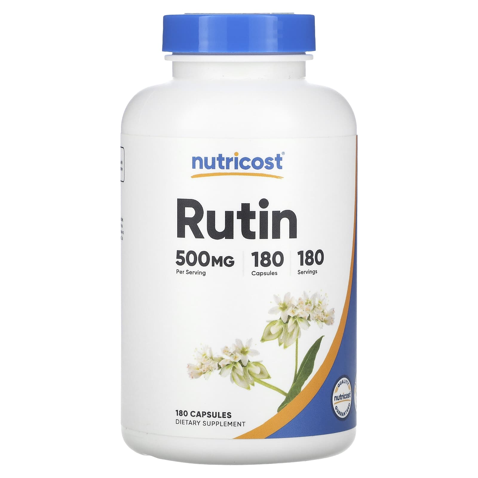 Nutricost, Rutin, 500 mg, 180 Capsules - Image 1