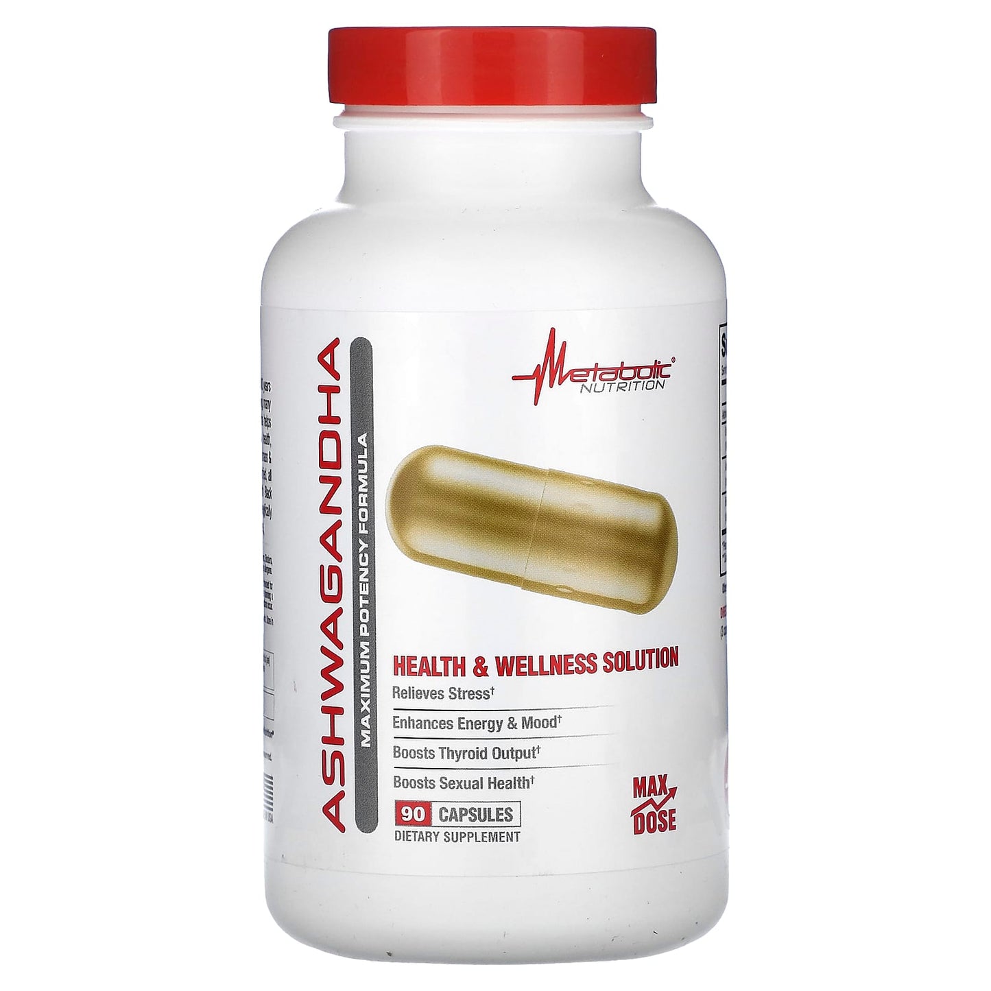Metabolic Nutrition, Ashwagandha, 90 Capsules - Image 1