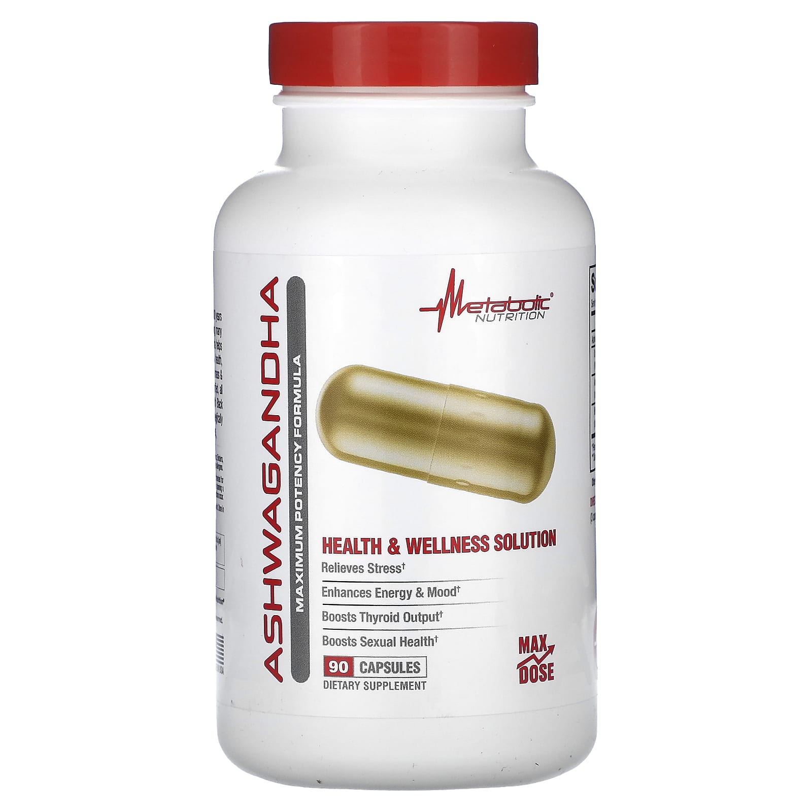 Metabolic Nutrition, Ashwagandha, 90 Capsules - Image 1