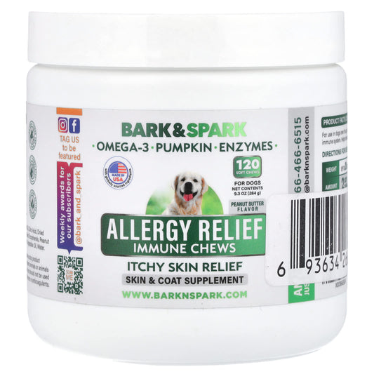 Peanut Butter Allergy Relief Chews for Dogs | Immune Support - Image 1