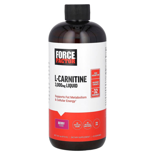 Boost Fat Metabolism & Energy with L-Carnitine Liquid by Force Factor - Image 1