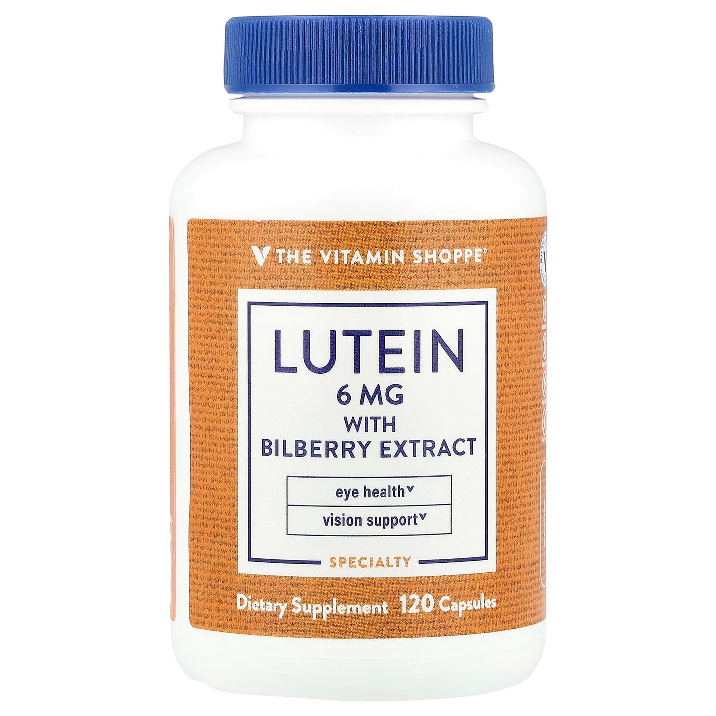 The Vitamin Shoppe, Lutein With Bilberry Extract, 120 Capsules - Image 1