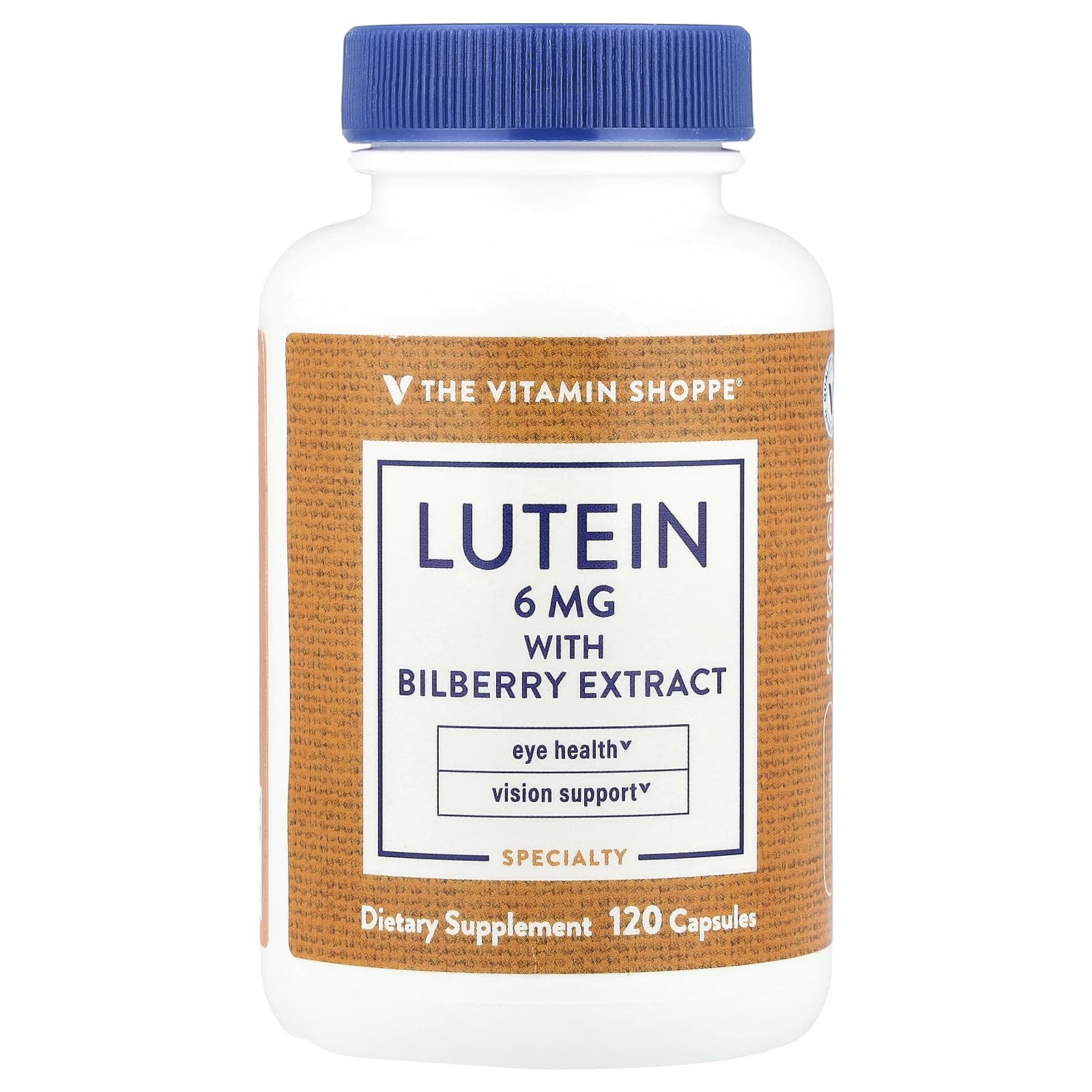 The Vitamin Shoppe, Lutein With Bilberry Extract, 120 Capsules - Image 1
