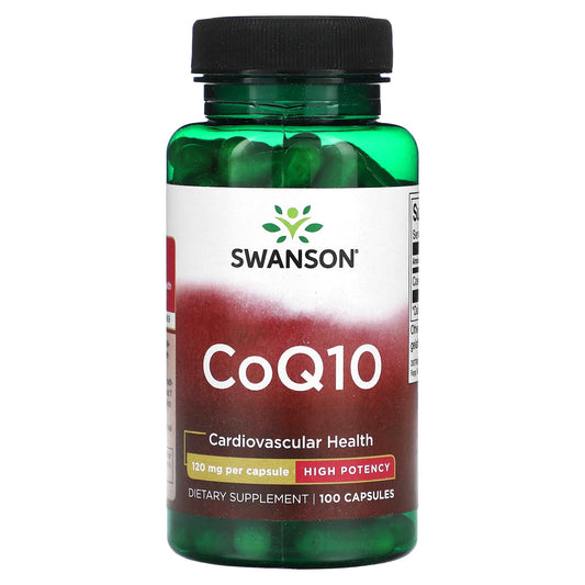 Swanson, CoQ10, High Potency, 120 mg, 100 Capsules - Image 1