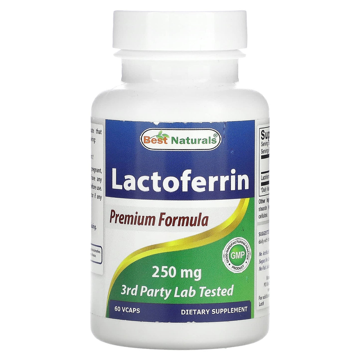 Lactoferrin 250mg Supplement - Supports Gut Health & Immune Function - Image 1