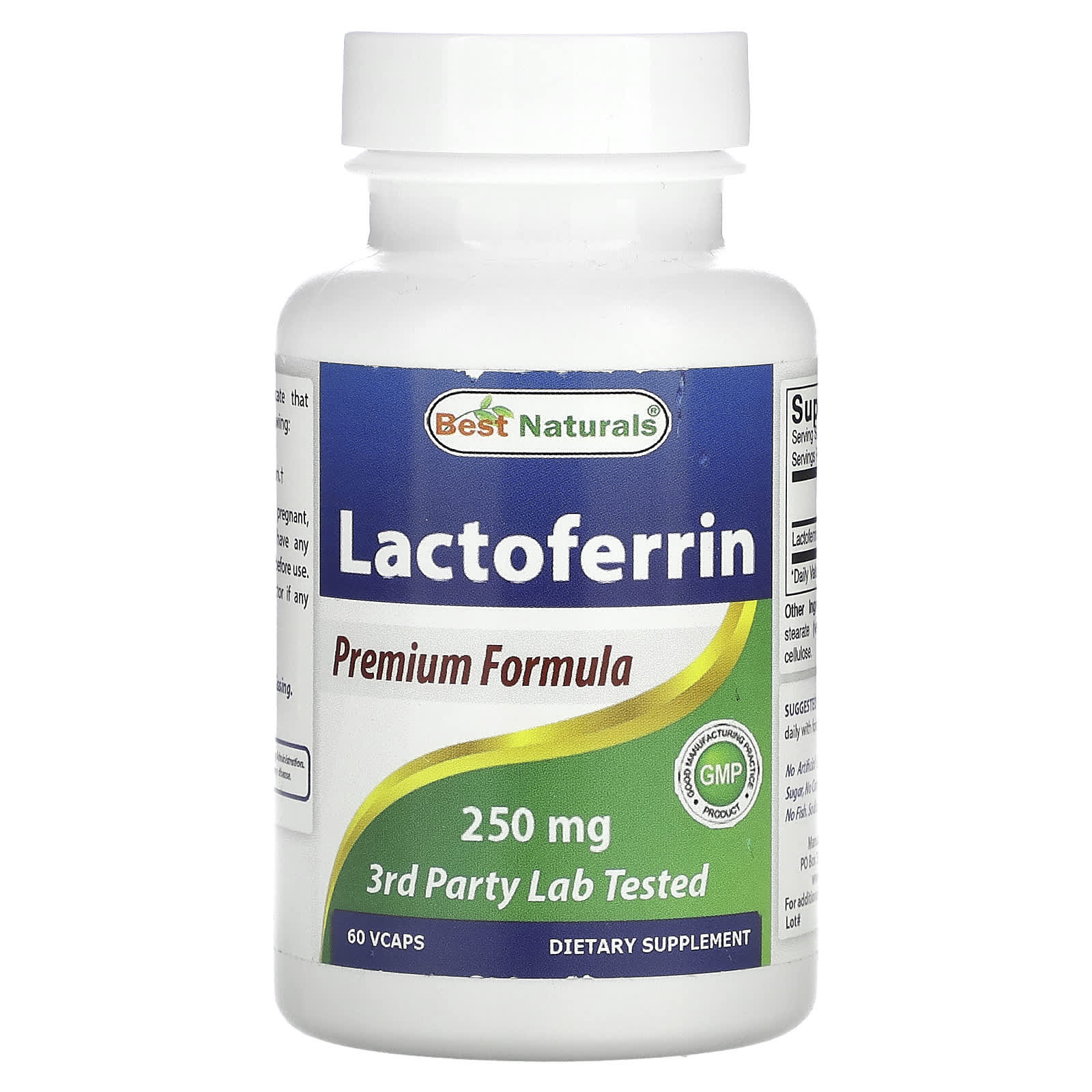 Lactoferrin 250mg Supplement - Supports Gut Health & Immune Function - Image 1