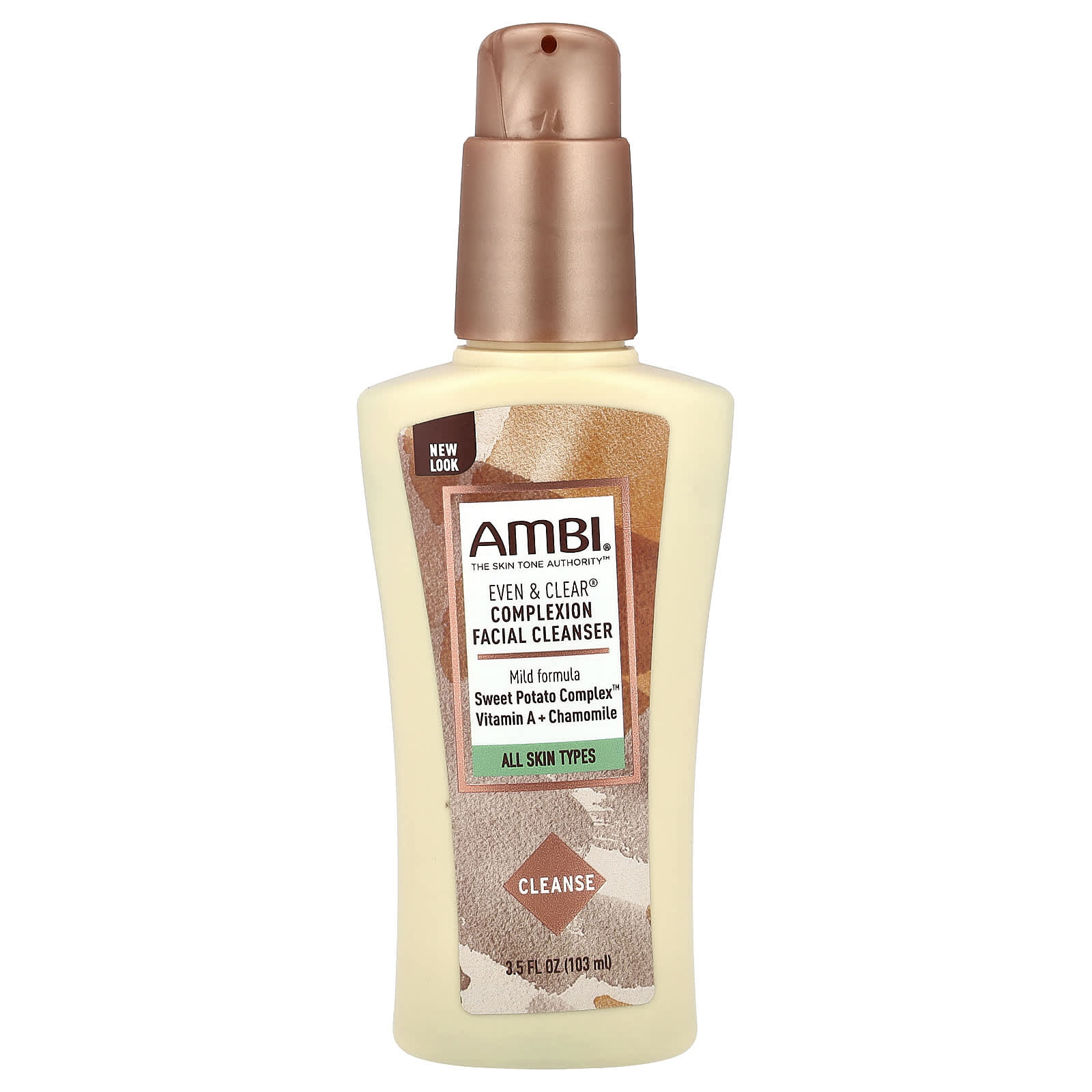 Even & Clear Complexion Facial Cleanser by AMBI, Fragrance Free, 3.5 fl oz - Image 1