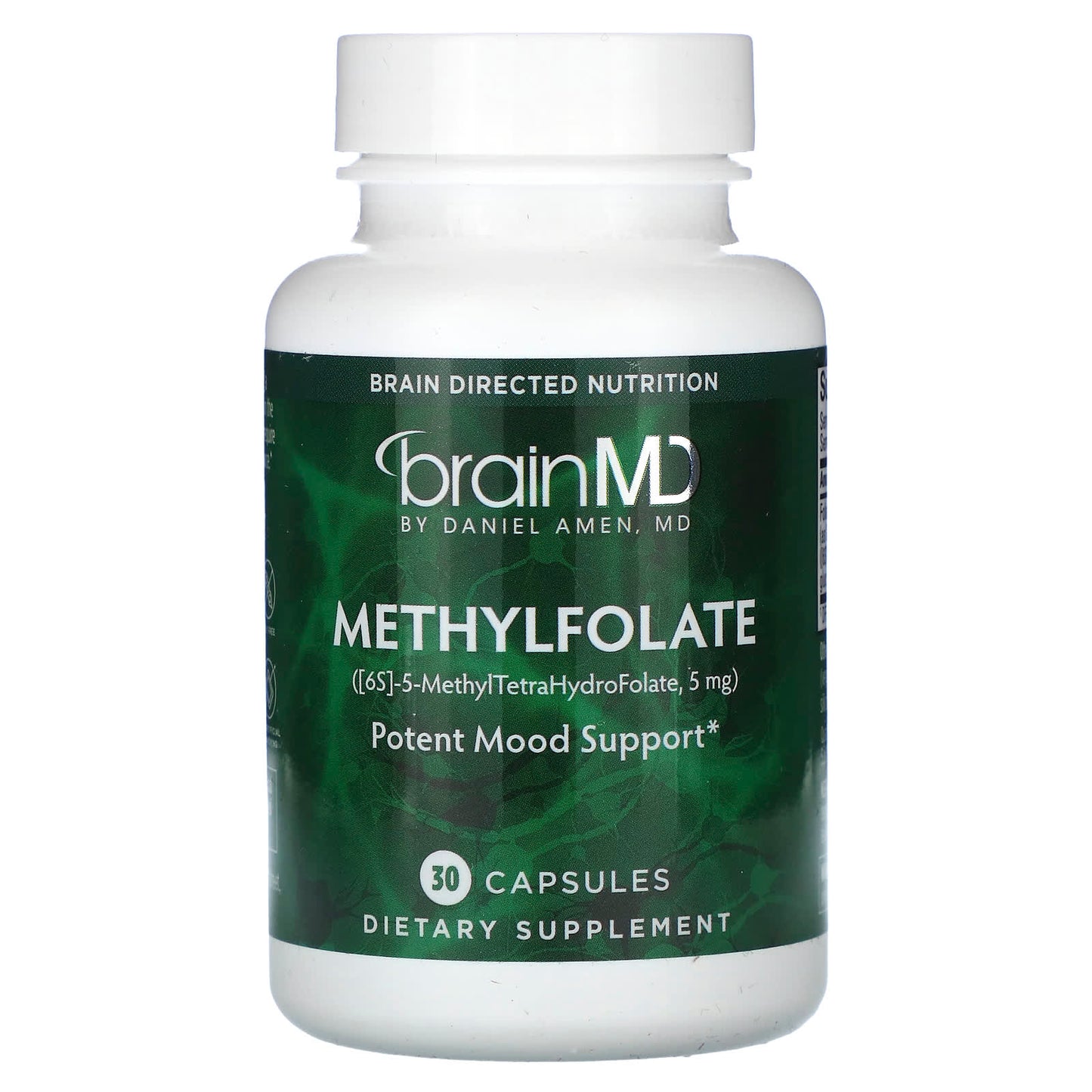 Methylfolate Mood Support by BrainMD - 5,000 mcg, 30 Capsules - Image 1