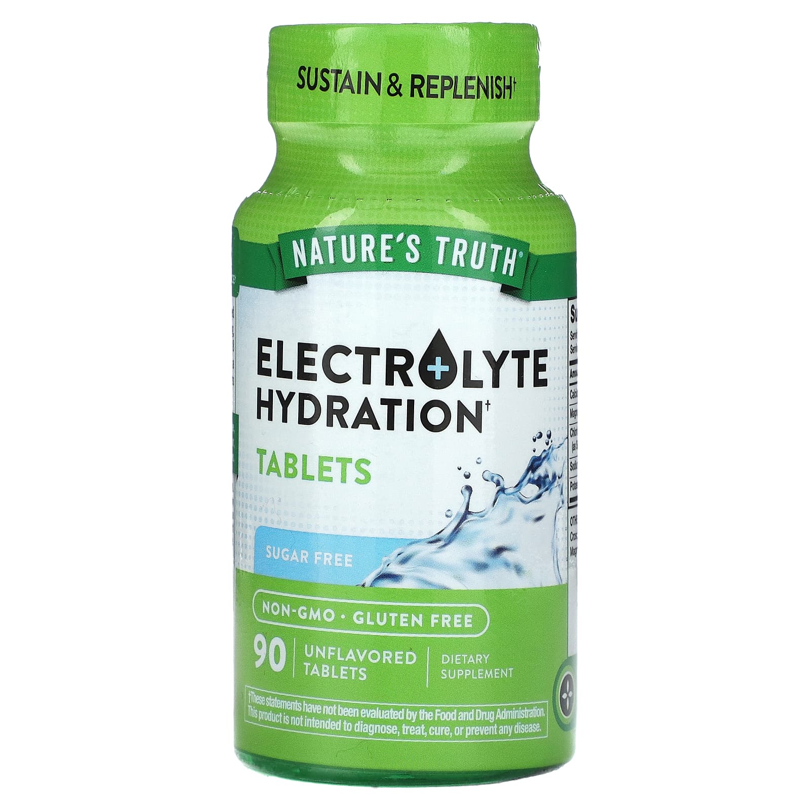 Nature's Truth, Electrolyte Hydration, Unflavored, 90 Tablets - Image 1