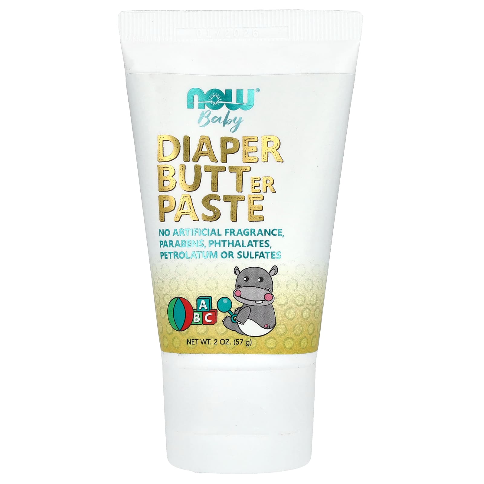 NOW Foods, Baby, Diaper Butter Paste, 2 oz (57 g) - Image 1