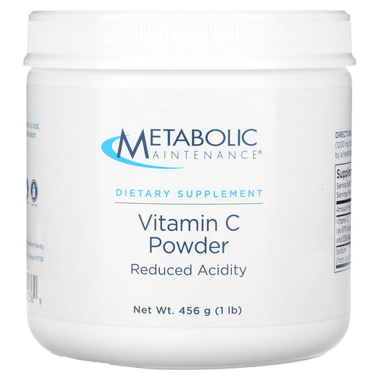 Metabolic Maintenance, Vitamin C Powder, 1 lb (456 g) - Image 1