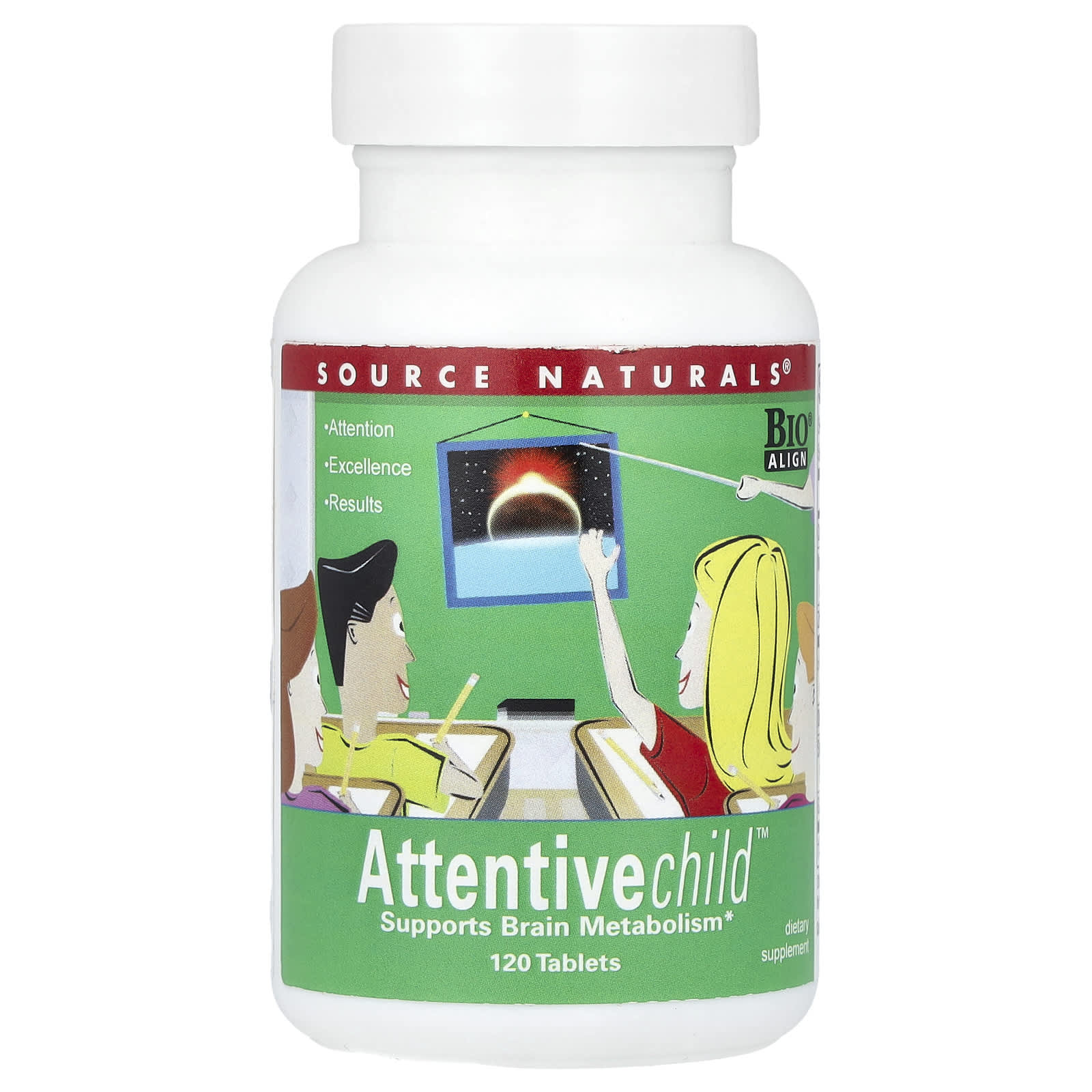 Source Naturals, Attentive Child™, 120 Tablets - Image 1