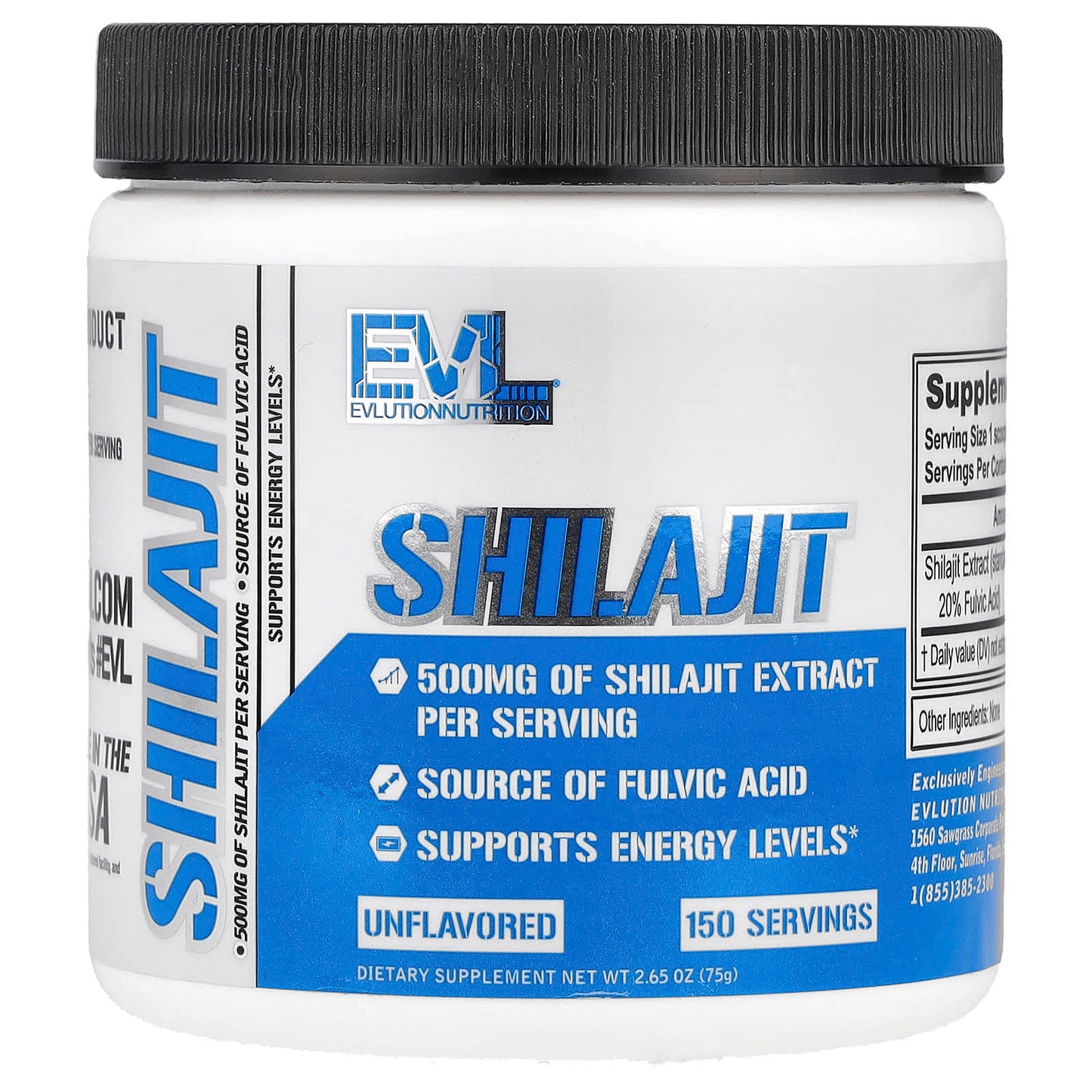 EVLution Nutrition Shilajit Supplement - Energy Boost & Antioxidant Support - Image 1