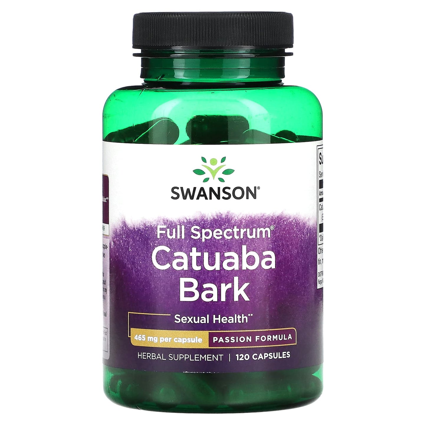 Swanson, Full Spectrum Catuaba Bark, 465 mg, 120 Capsules - Image 1