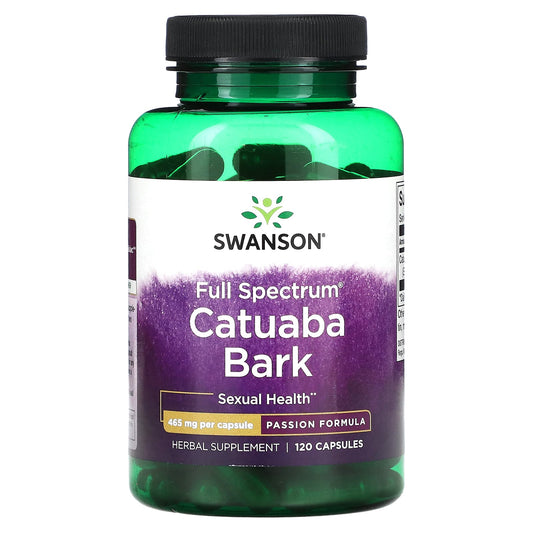Swanson, Full Spectrum Catuaba Bark, 465 mg, 120 Capsules - Image 1
