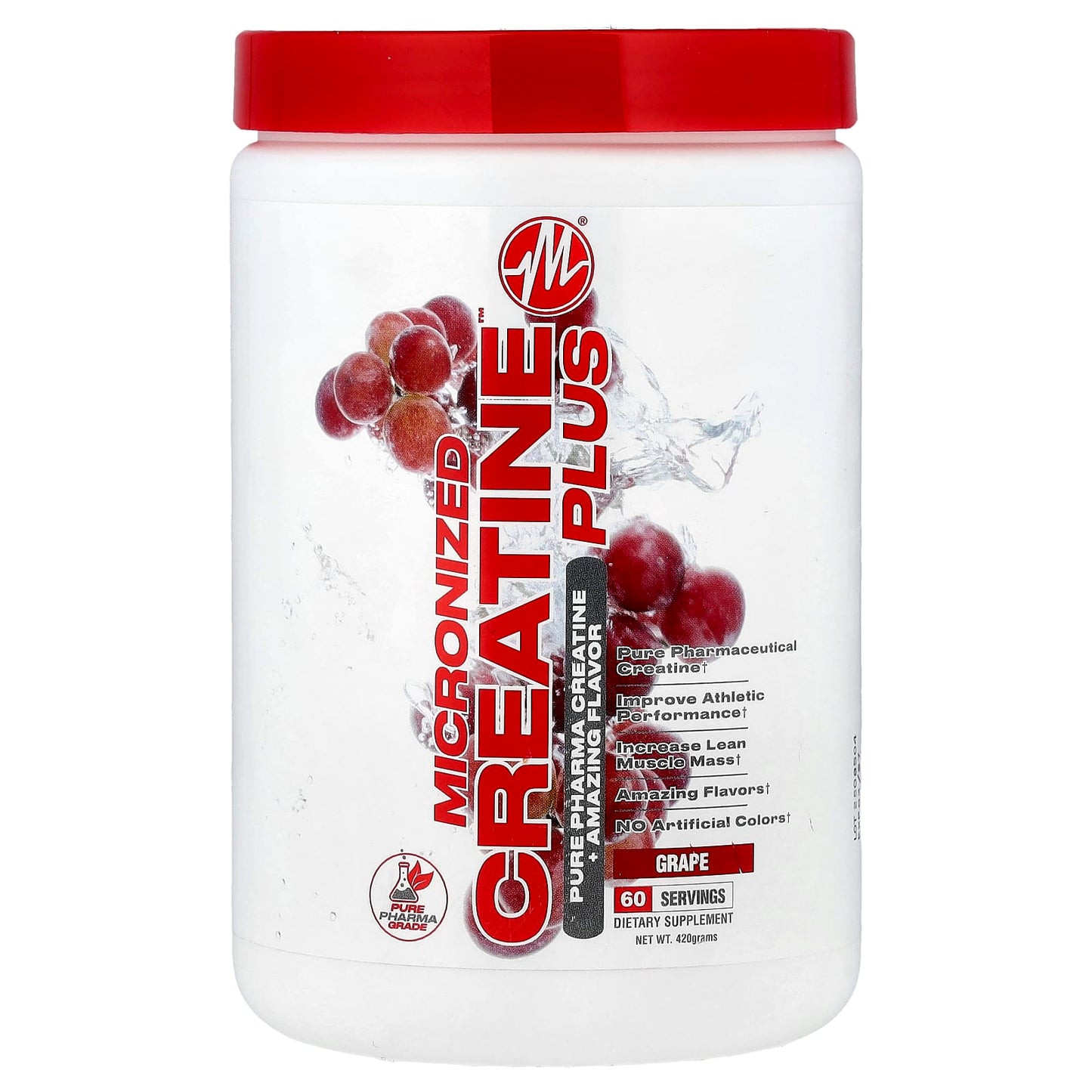 Metabolic Nutrition, Micronized Creatine Plus™, Grape, 420 g - Image 1