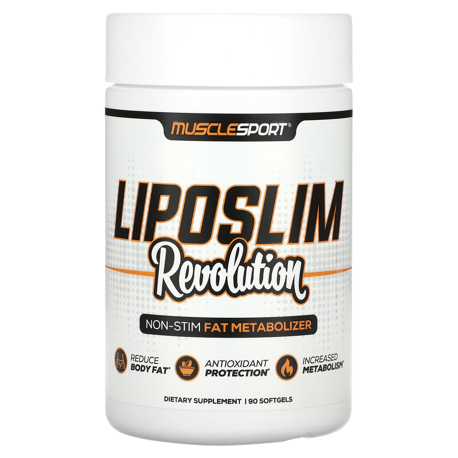 MuscleSport, Liposlim Revolution, 90 Softgels - Image 1