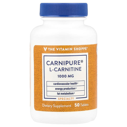The Vitamin Shoppe, Carnipure® L-Carnitine, 1,000 mg, 50 Tablets - Image 1