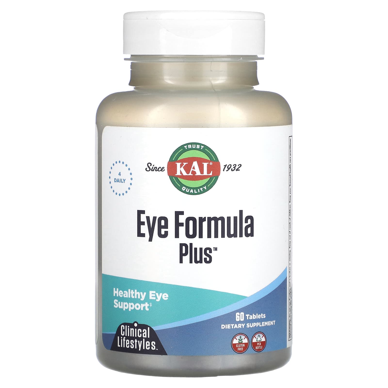 KAL, Eye Formula Plus, Healthy Eye Support, 60 Tablets - Image 1
