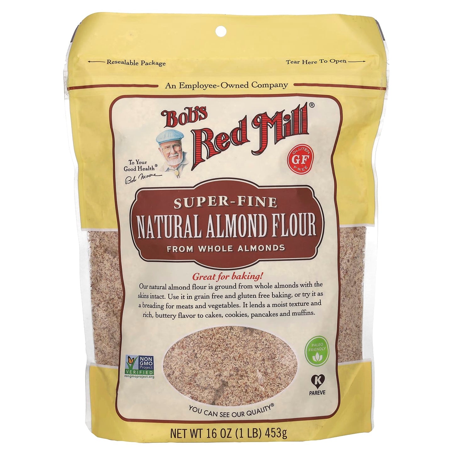 Bob's Red Mill Natural Almond Flour 16 oz, Super Fine, Gluten Free - Image 1