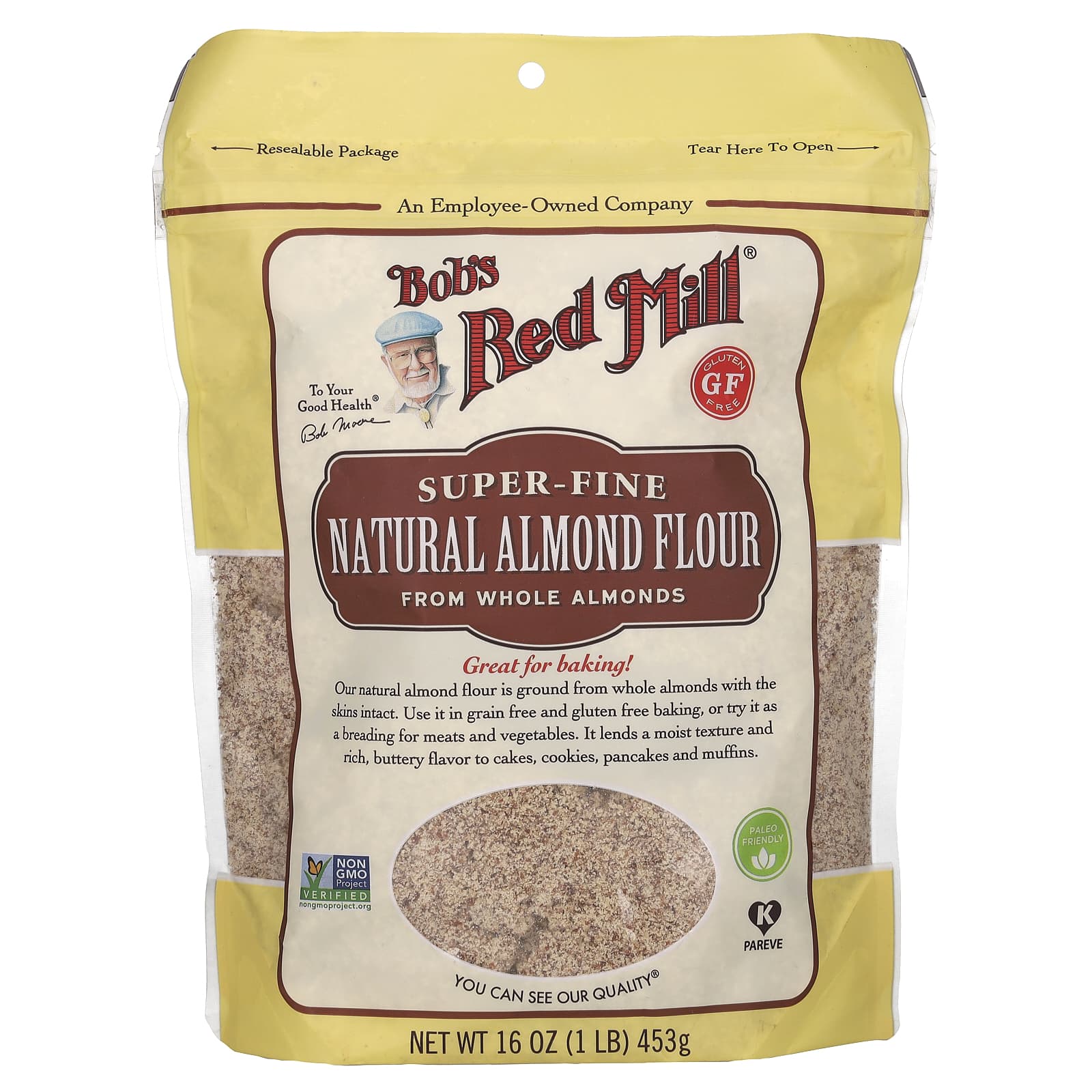 Bob's Red Mill Natural Almond Flour 16 oz, Super Fine, Gluten Free - Image 1