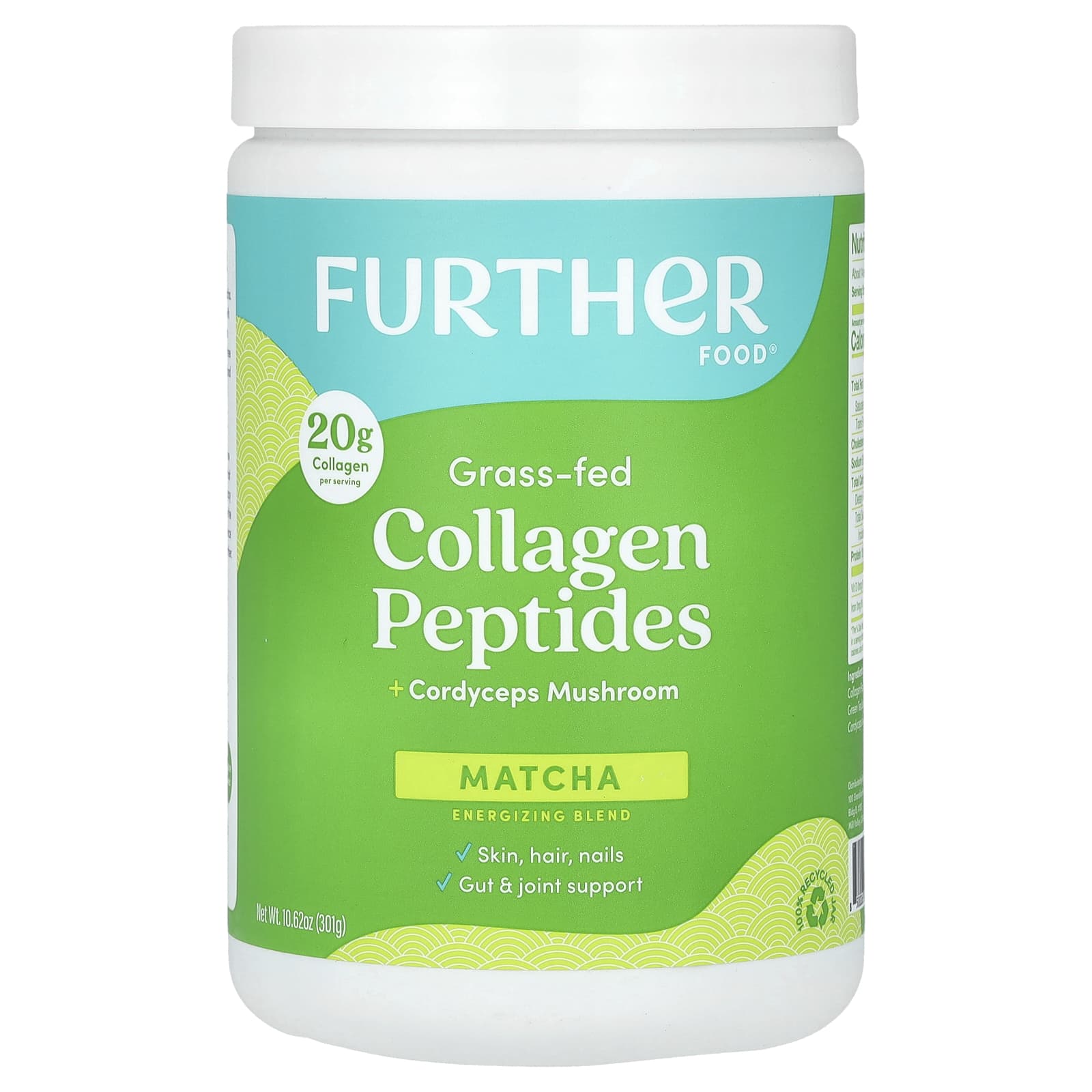 Grass-Fed Collagen Peptides + Cordyceps & Matcha for Energy & Beauty - Image 1