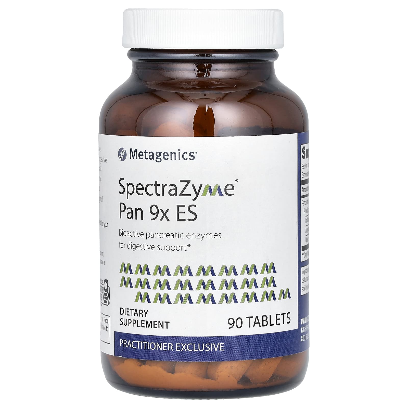 Metagenics, SpectraZyme Pan 9x ES, 90 Tablets - Image 1