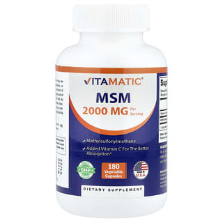 Vitamatic MSM 180 Capsules: Joint Health & Connective Tissue Support