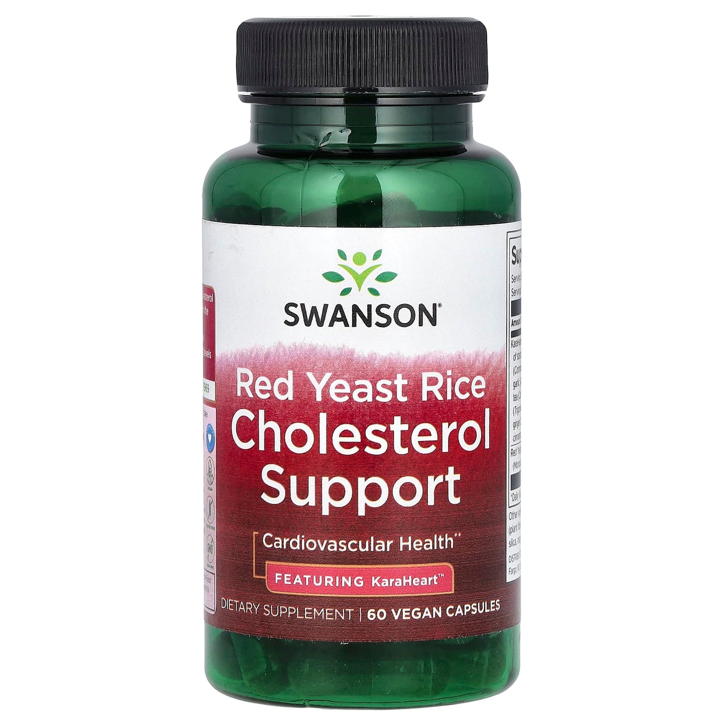 Swanson, Red Yeast Rice Cholesterol Support, 60 Vegan Capsules - Image 1