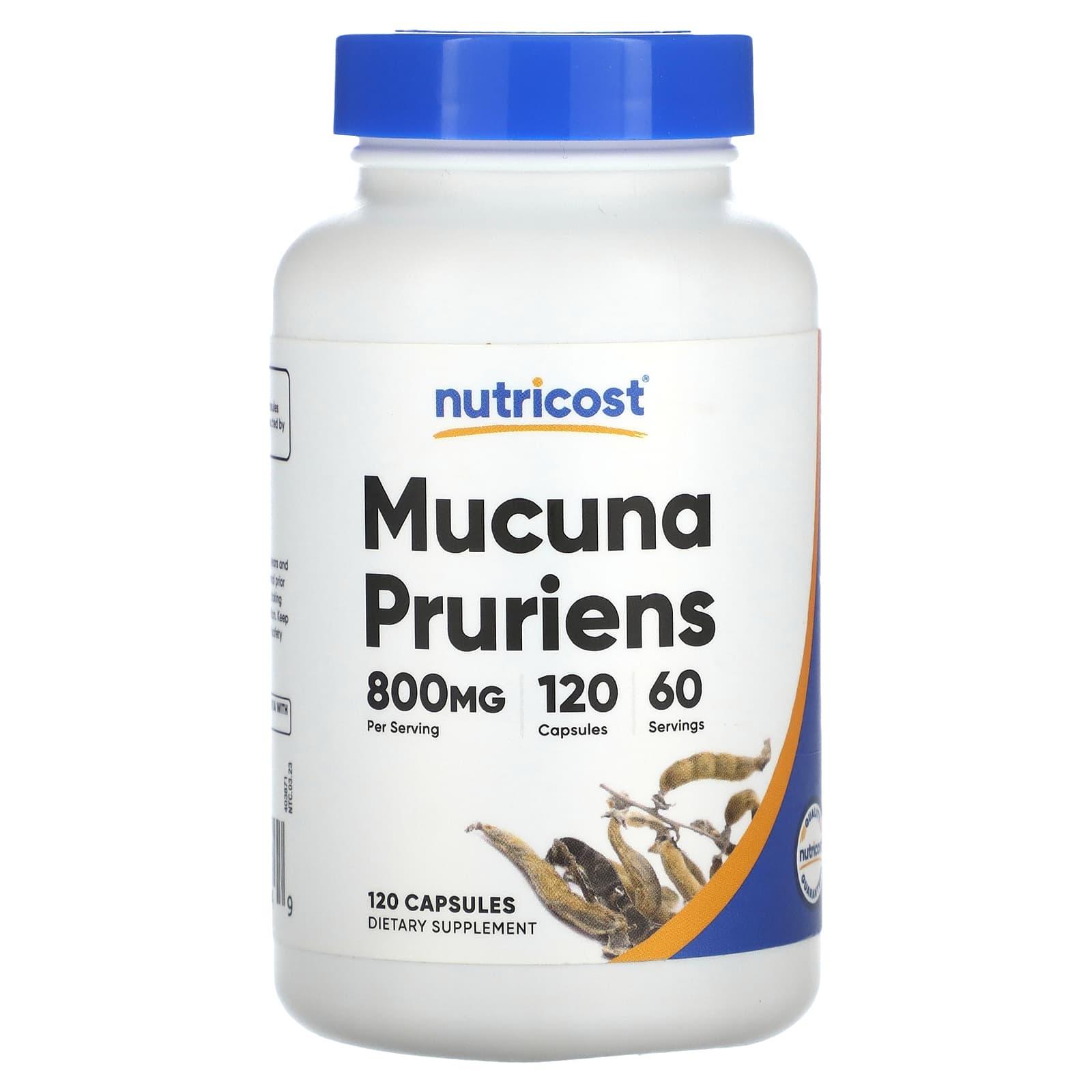 Nutricost, Mucuna Pruriens, 120 Capsules (400 mg per Capsule) - Image 1