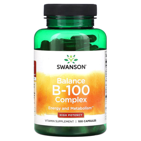 Swanson, Balance B-100 Complex, High Potency, 100 Capsules - Image 1