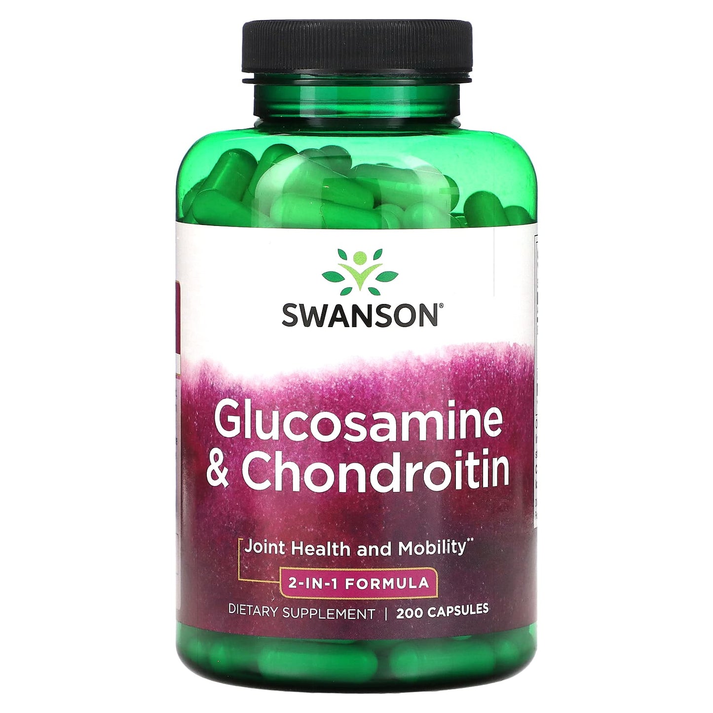 Swanson, Glucosamine & Chondroitin, 200 Capsules - Image 1